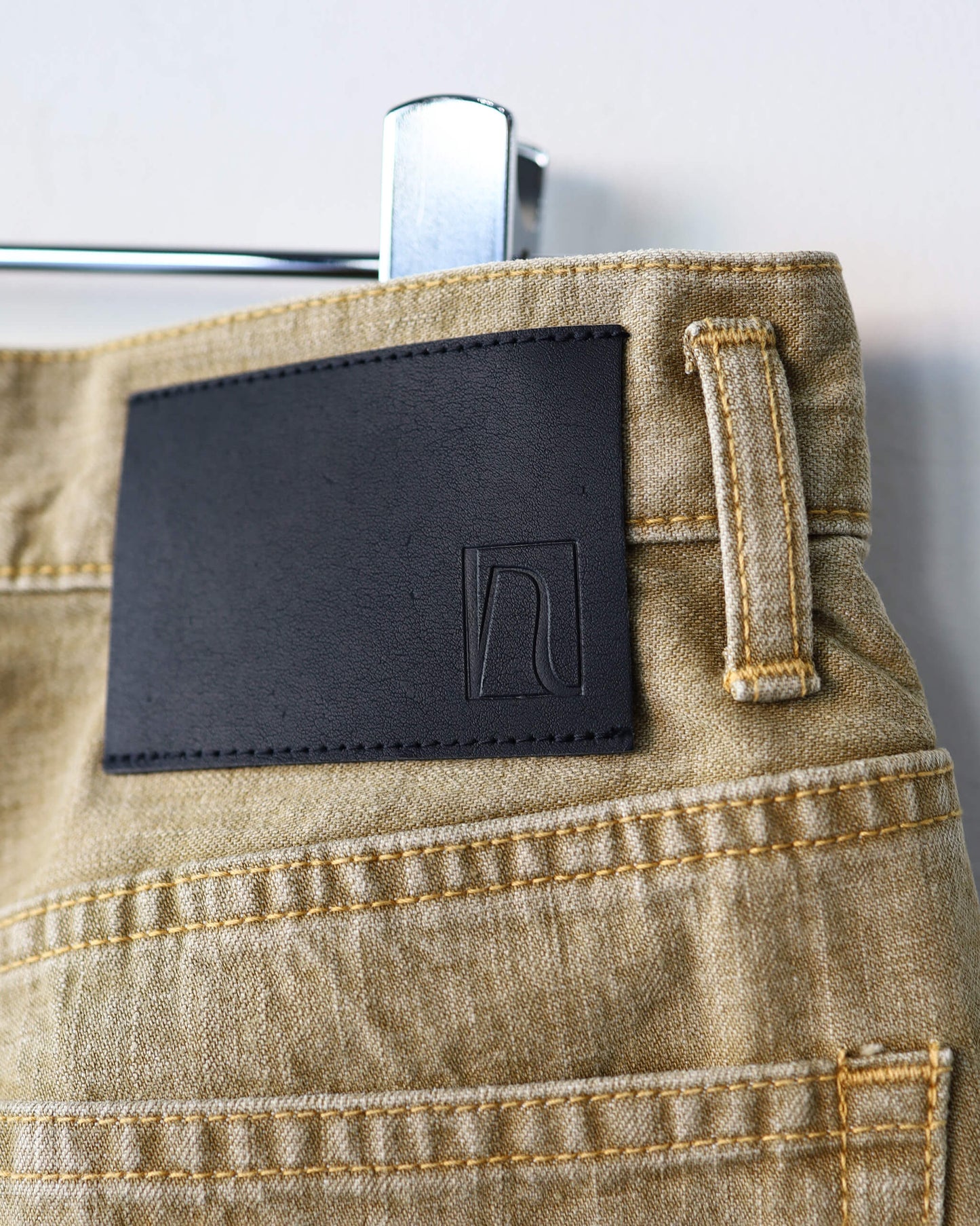 ZIMBABWE COTTON DENIM ASHLEY JEANS "KHAKI BEIGE"