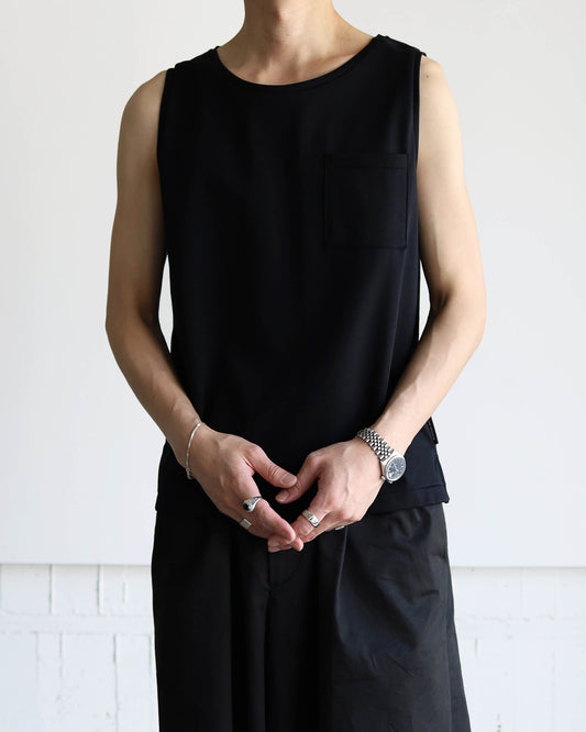 EXTRA FINE TANK TOP "BLACK"