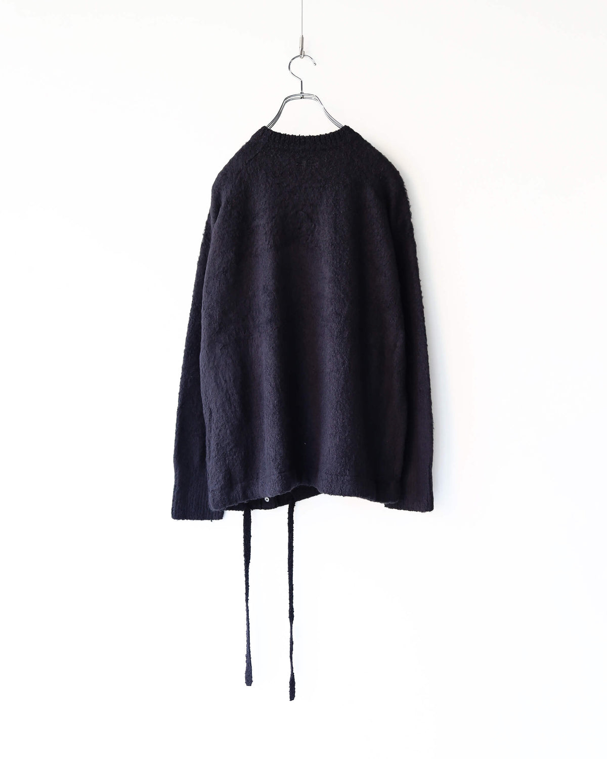 HEM-SLIT KNIT PULLOVER "Bk"