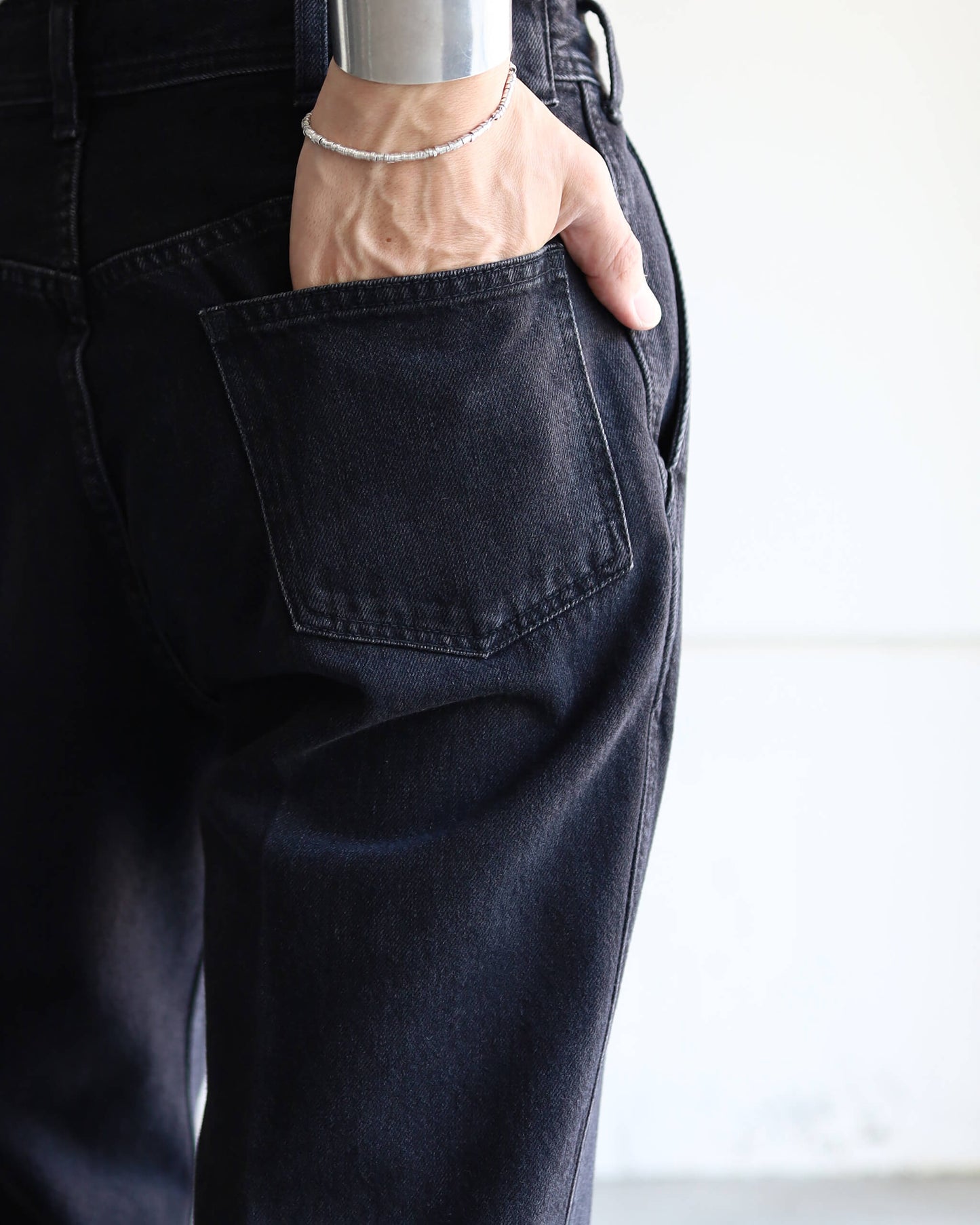 DENIM PANTS TYPE 001 "WASHED BLACK"