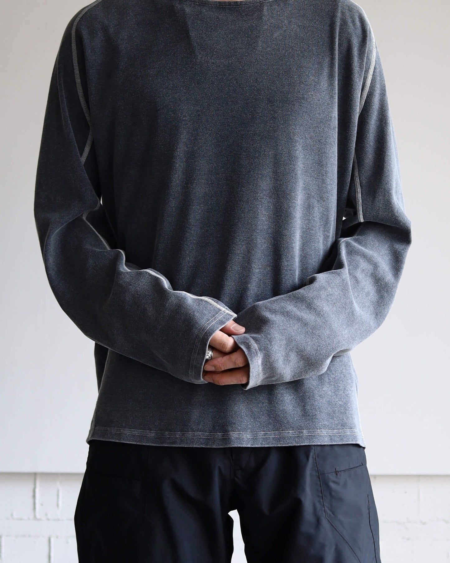 Long Sleeve T-Shirts Wash "Gray"