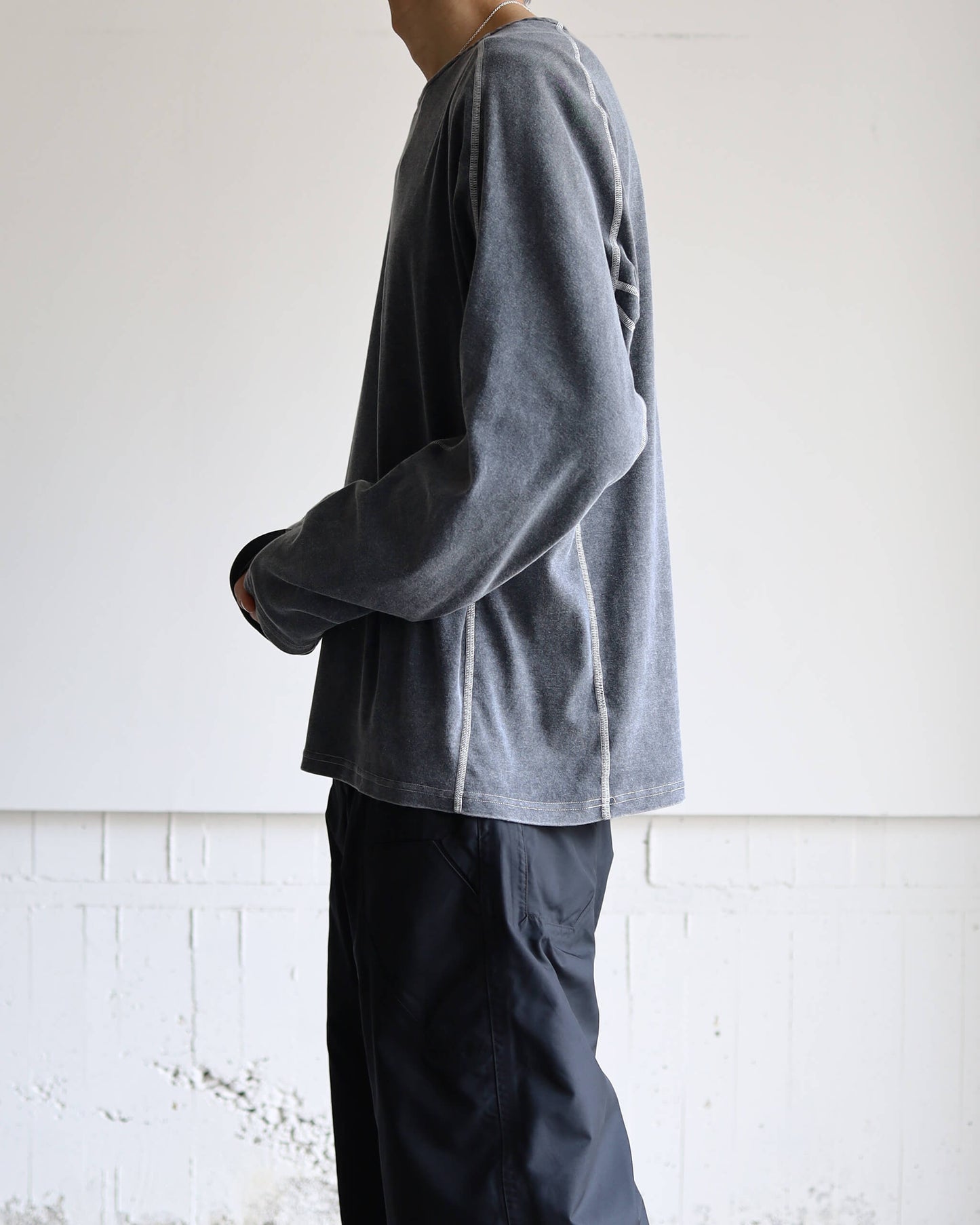 Long Sleeve T-Shirts Wash "Gray"