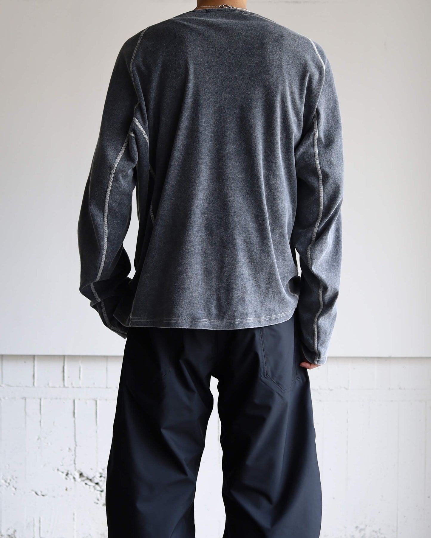 Long Sleeve T-Shirts Wash "Gray"