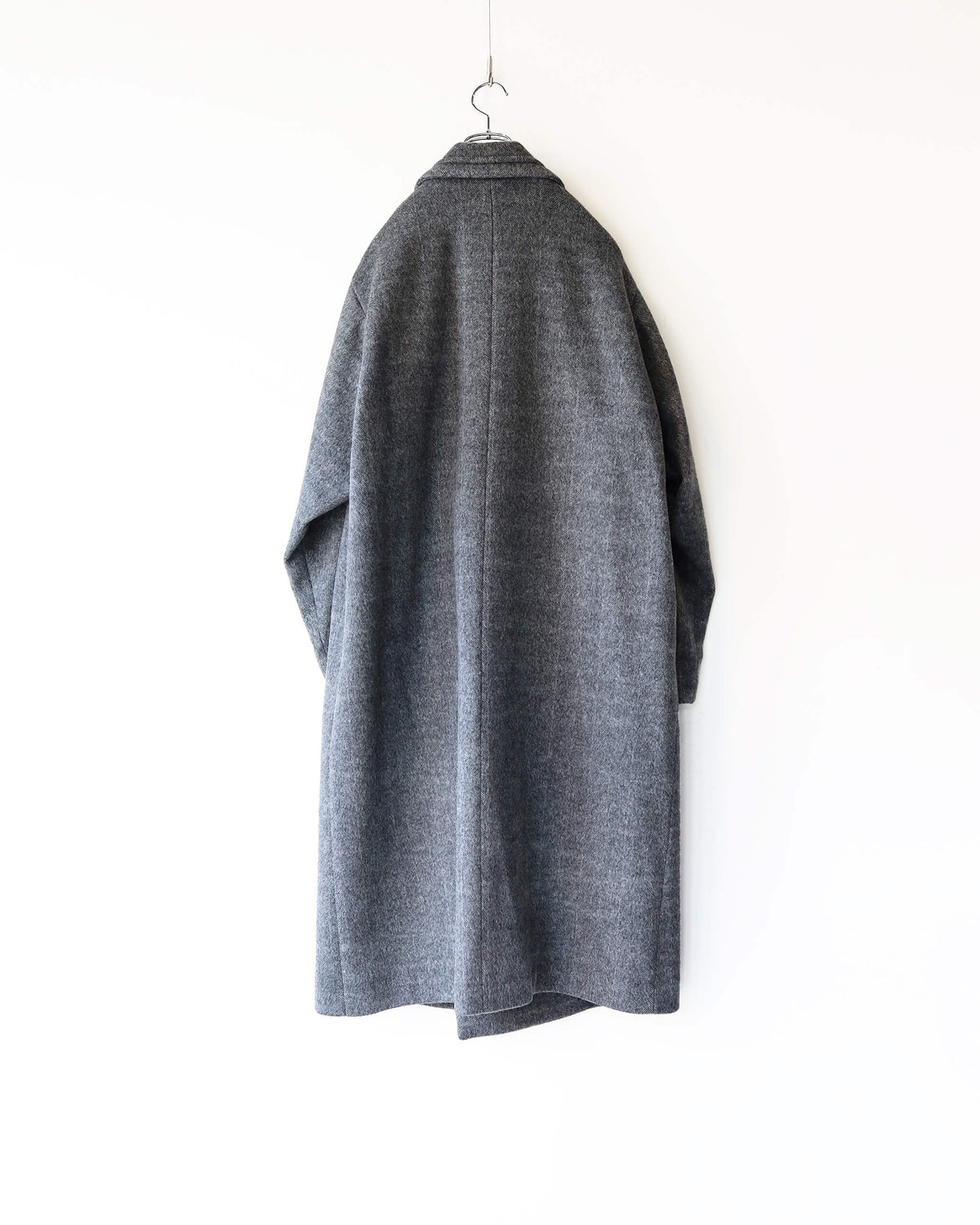 RELIEF FRAME COAT "CHARCOAL HERRINGBONE"