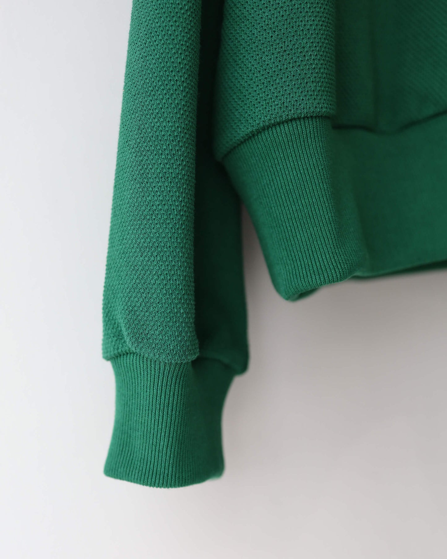 HALF ZIP PIQUE "GREEN"