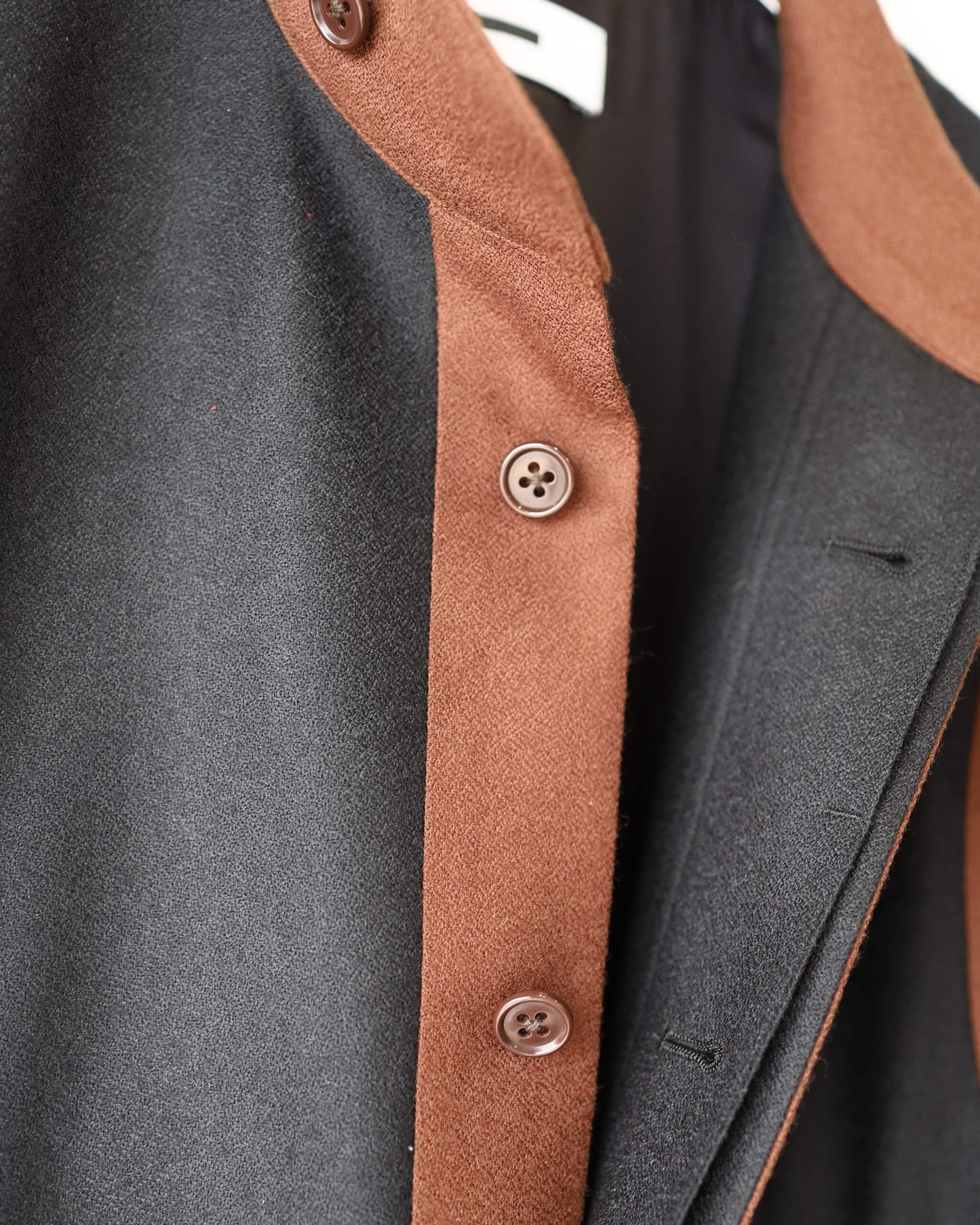 FRAME WAISTCOAT "BLACK × BROWN"