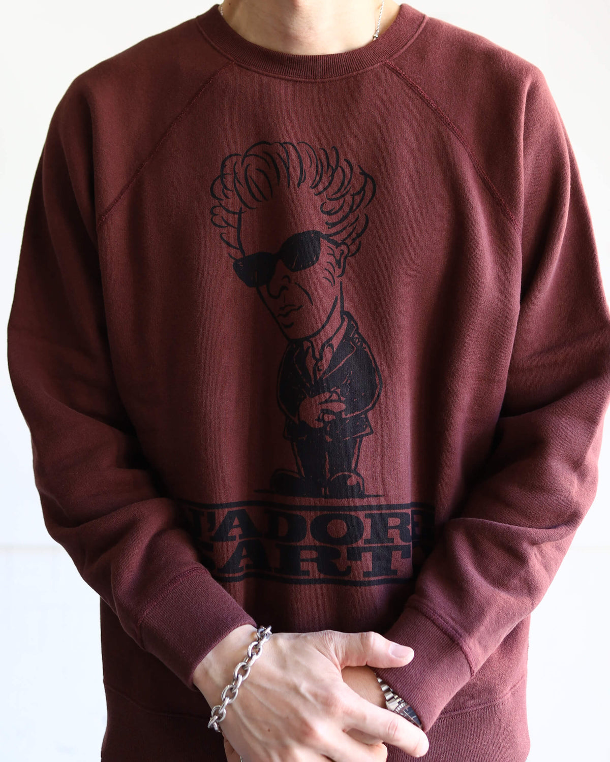 FILM MAKER PRINT SWEATSHIRT "BORDEAUX"