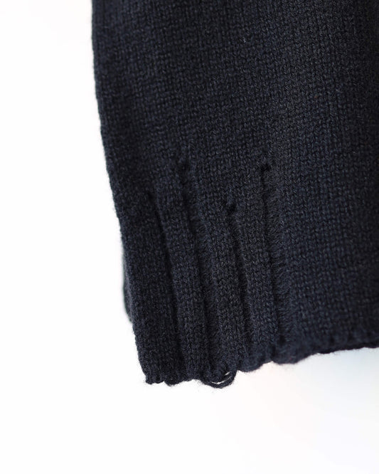 CHUNKY WOOL / SCARF "BLACK"