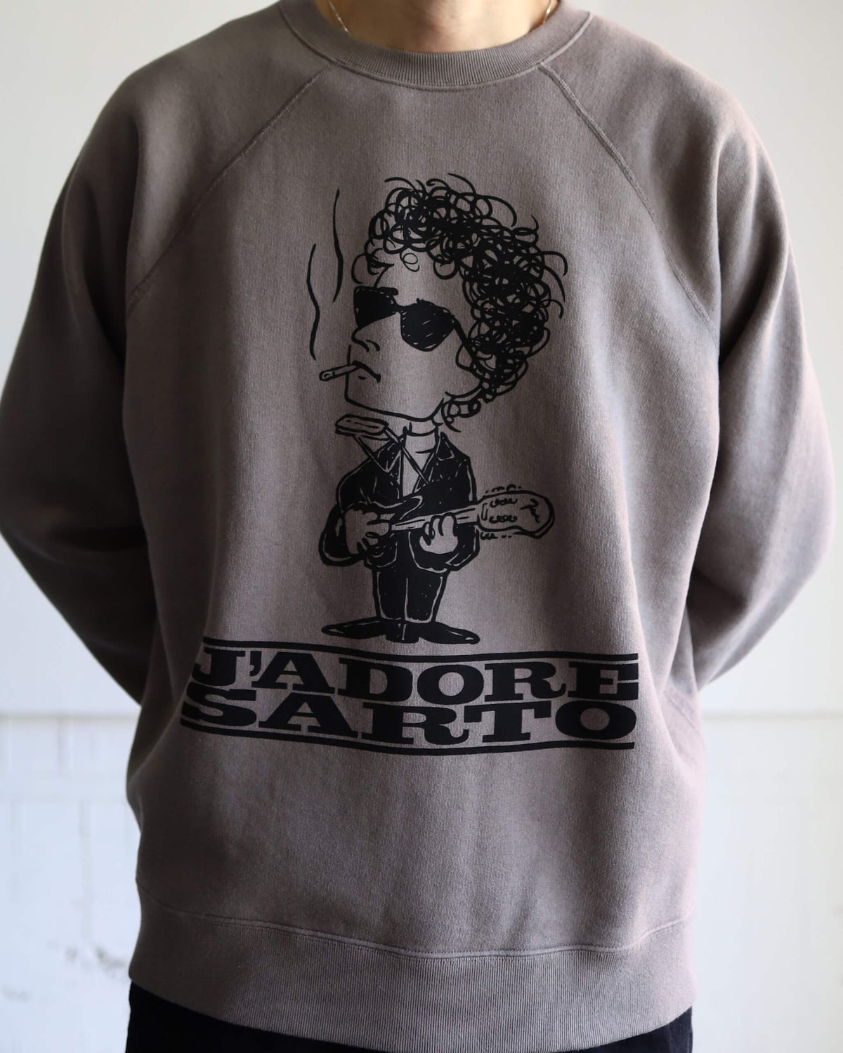 SINGER-SONG WRITER PRINT SWEATSHIRT "ATOM"
