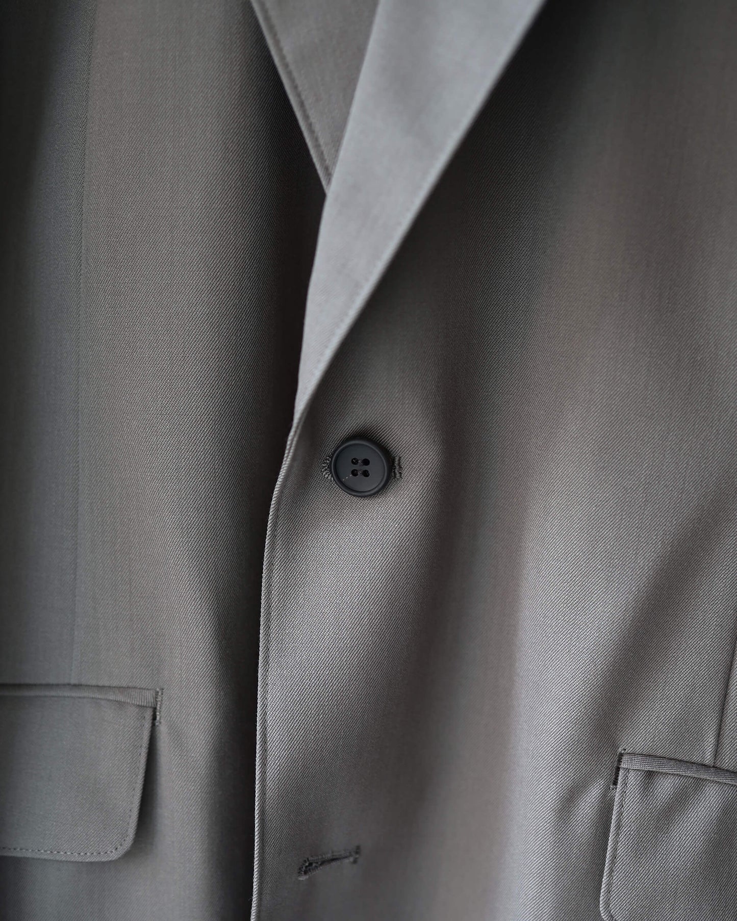 Ganshin wool gabardine - Dawson "Gray khaki"