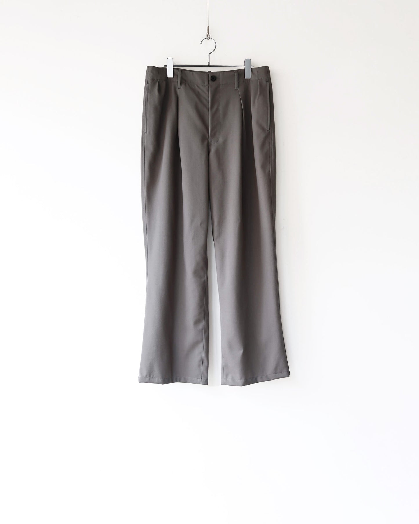 Ganshin wool gabardine - Bryan "Gray khaki"