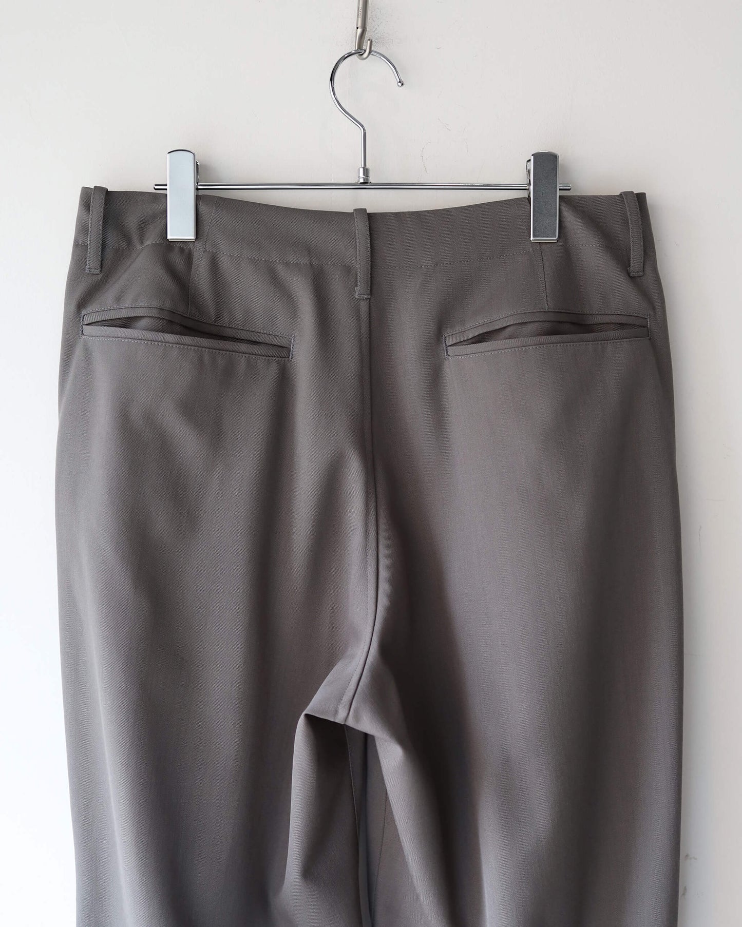 Ganshin wool gabardine - Bryan "Gray khaki"