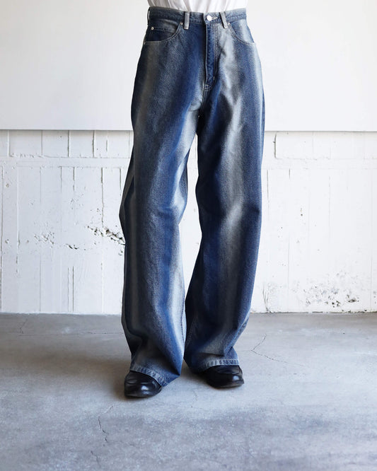 GRADATION DENIM PANTS (BUGGY) "SAX BLUE"
