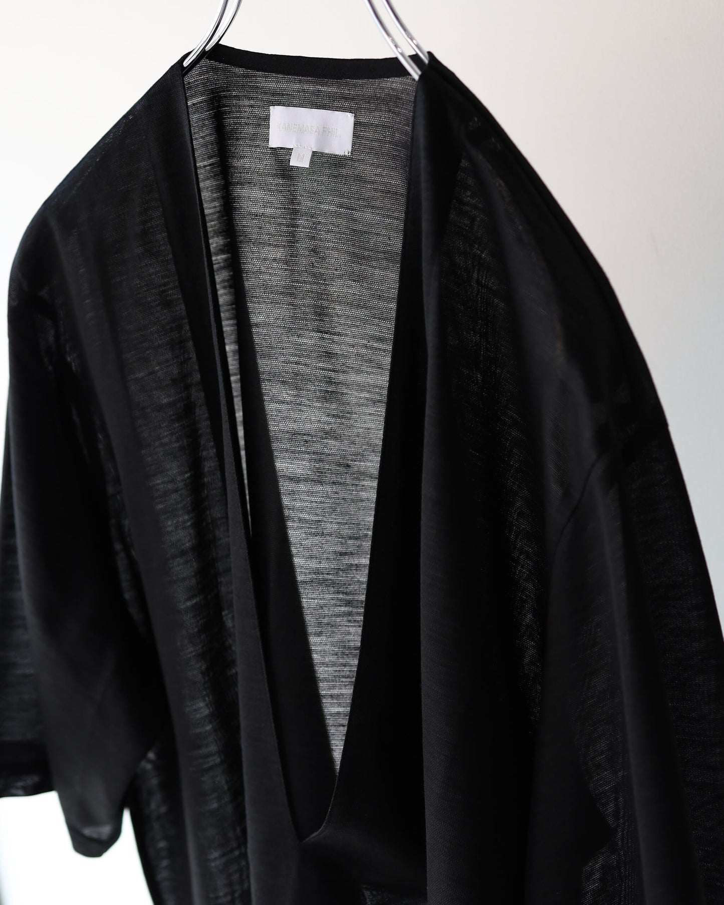 28G Silk Ramie SS Tee "BLACK"