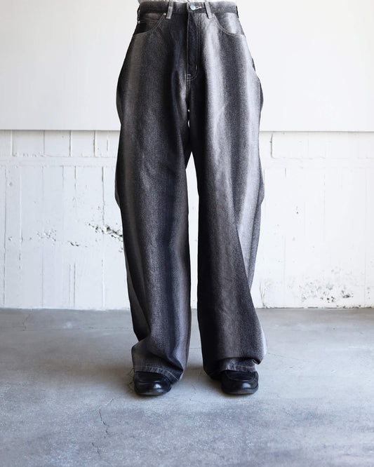 GRADATION DENIM PANTS (BUGGY) "BLACK"