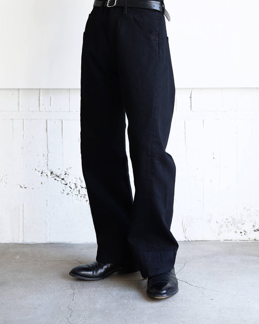 B-DENIM WAVING STRAIGHT DENIM "BLACK"