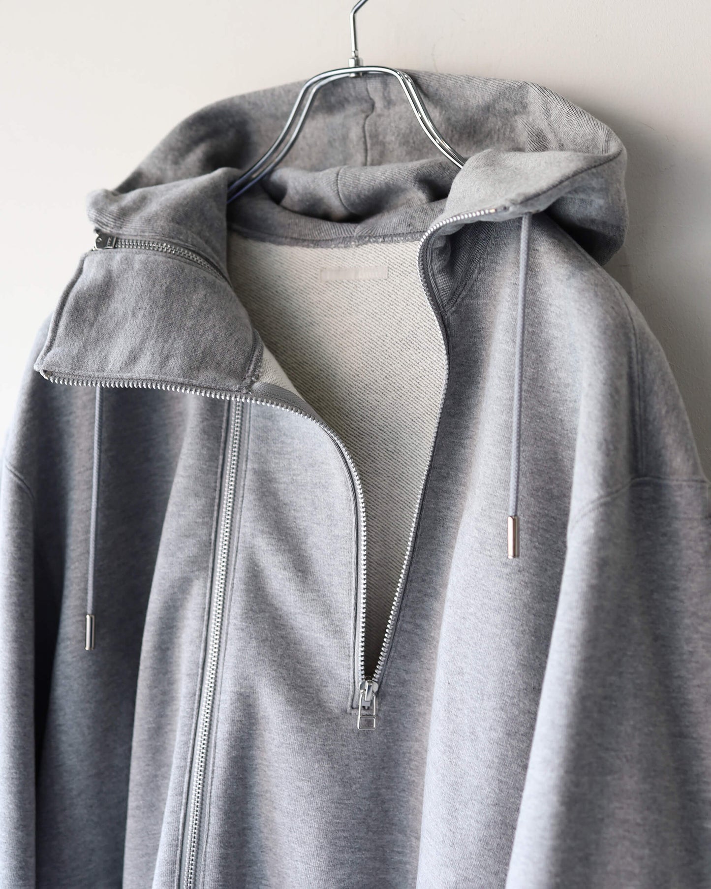 DOUBLE FRONT SWEAT HOODIE "Gr"