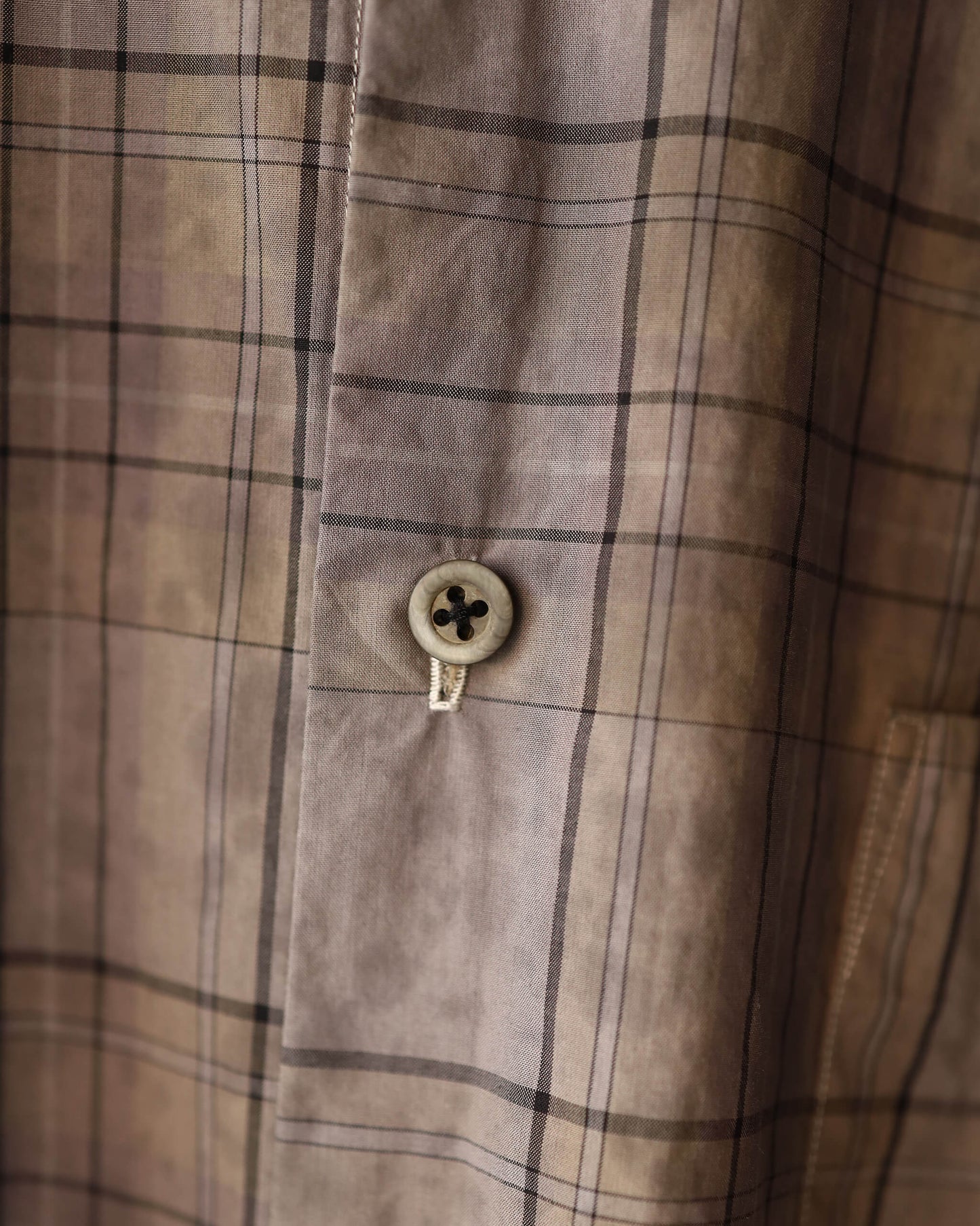 SMOKED CHECK / REGULAR COLLAR SHIRT "CHECK"