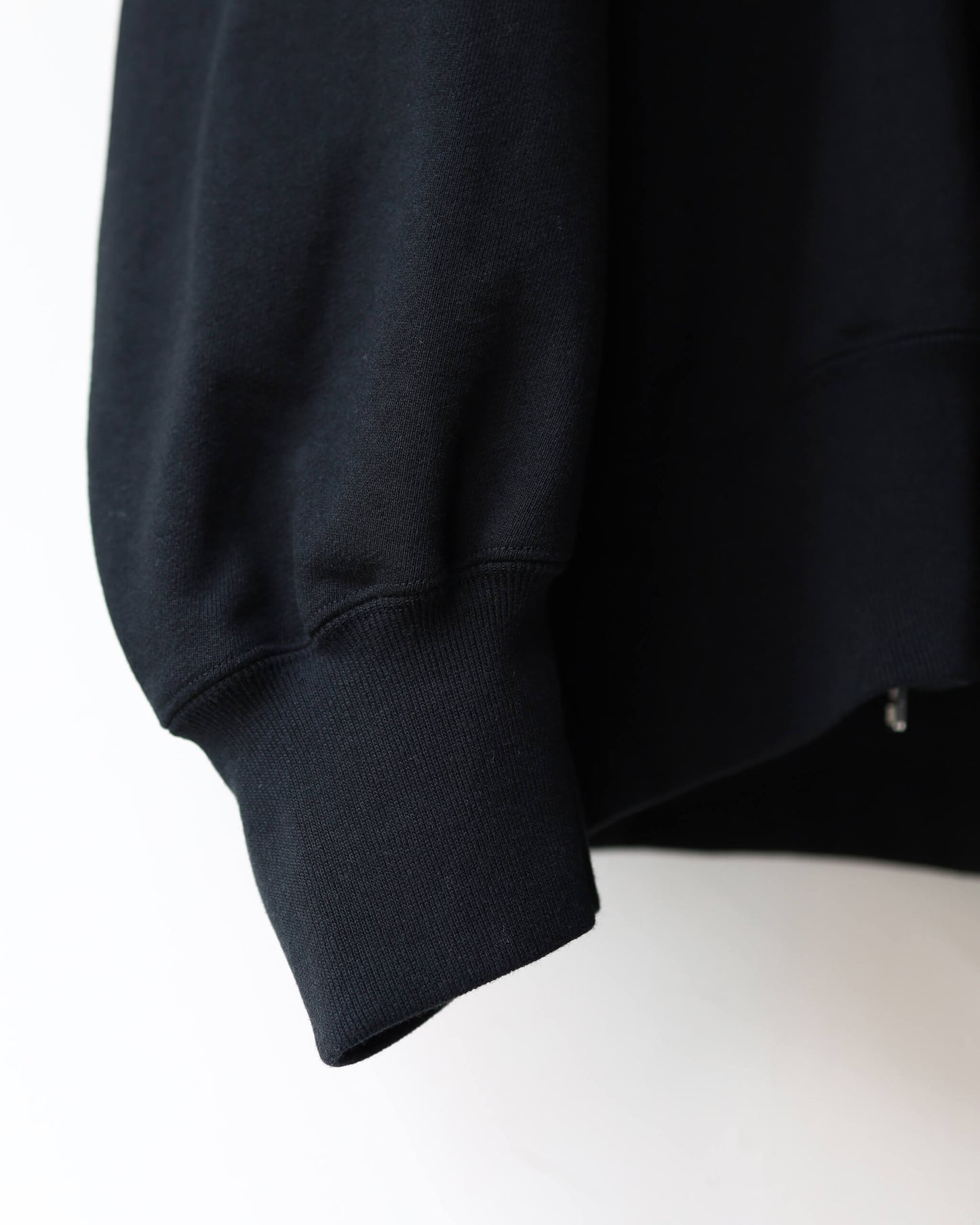 DOUBLE FRONT SWEAT HOODIE "Bk"