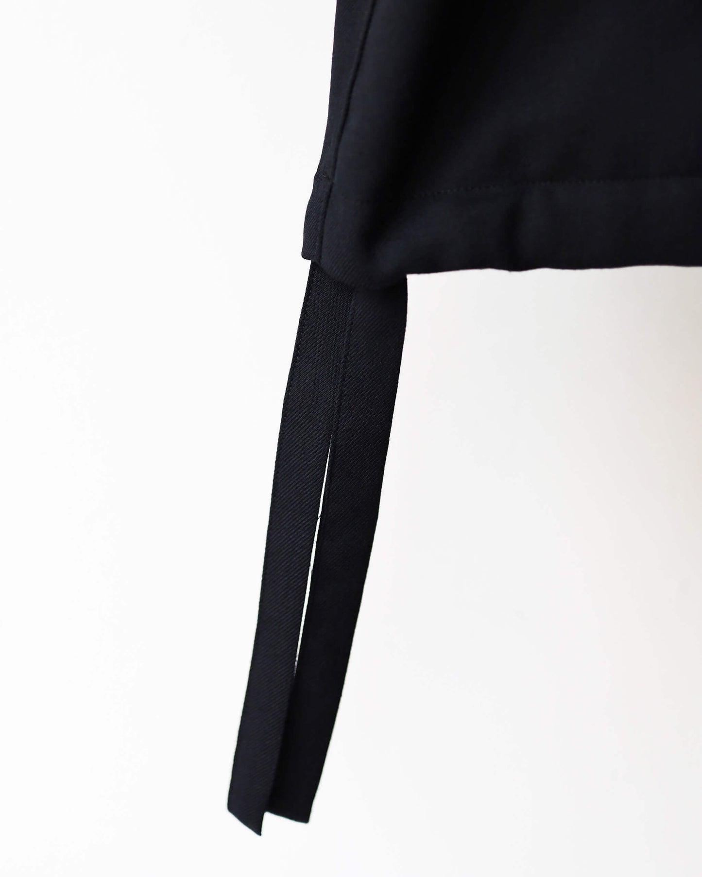 HALF ZIP SURVICE JACKET 2/80 ORGANIC WOOL VIYELLA "BLACK"