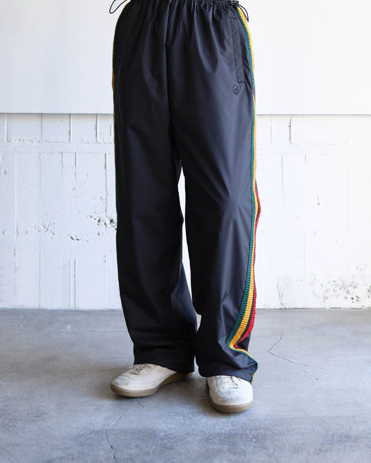 TRACK PANTS POLYESTER "BLACK"