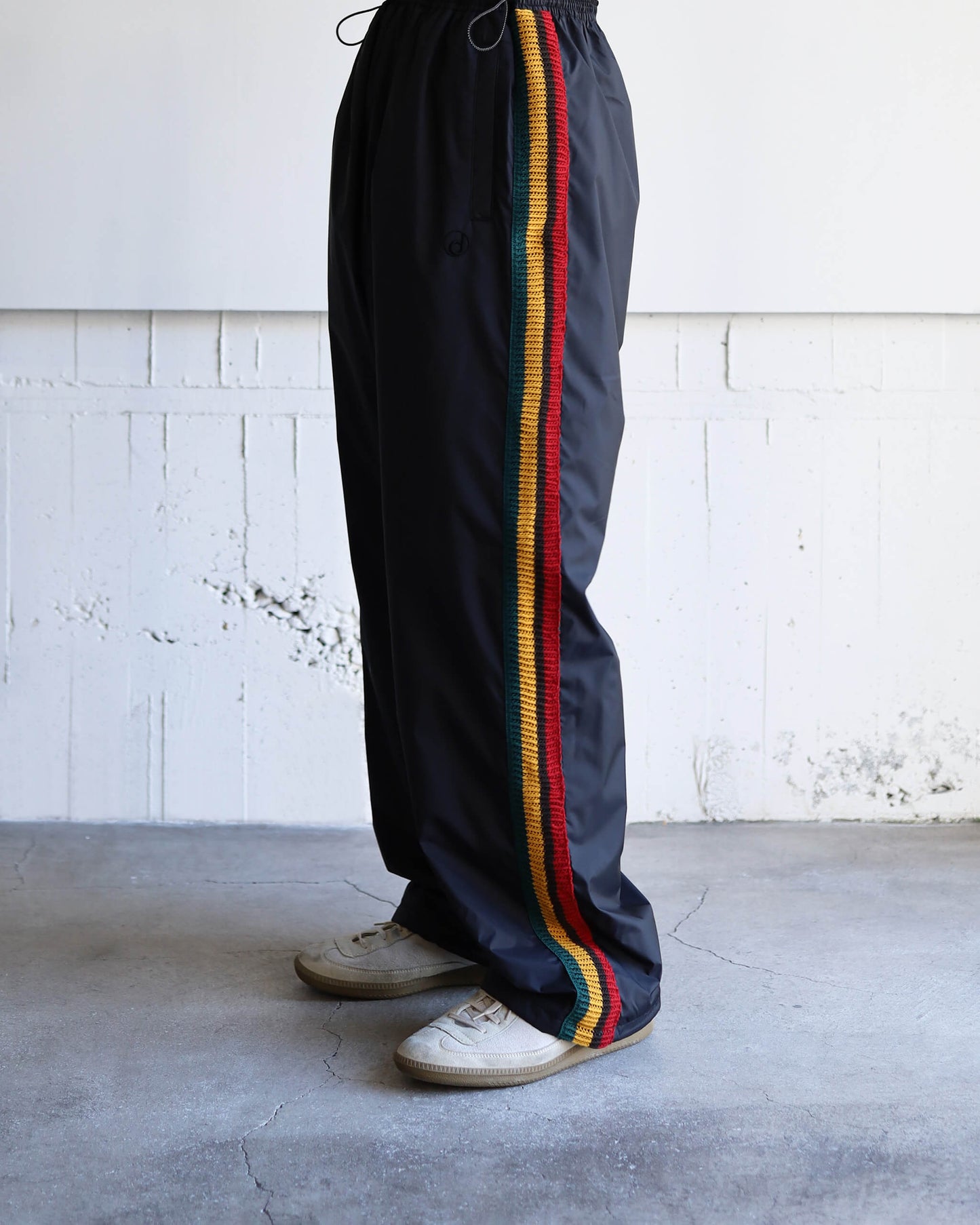 TRACK PANTS POLYESTER "BLACK"