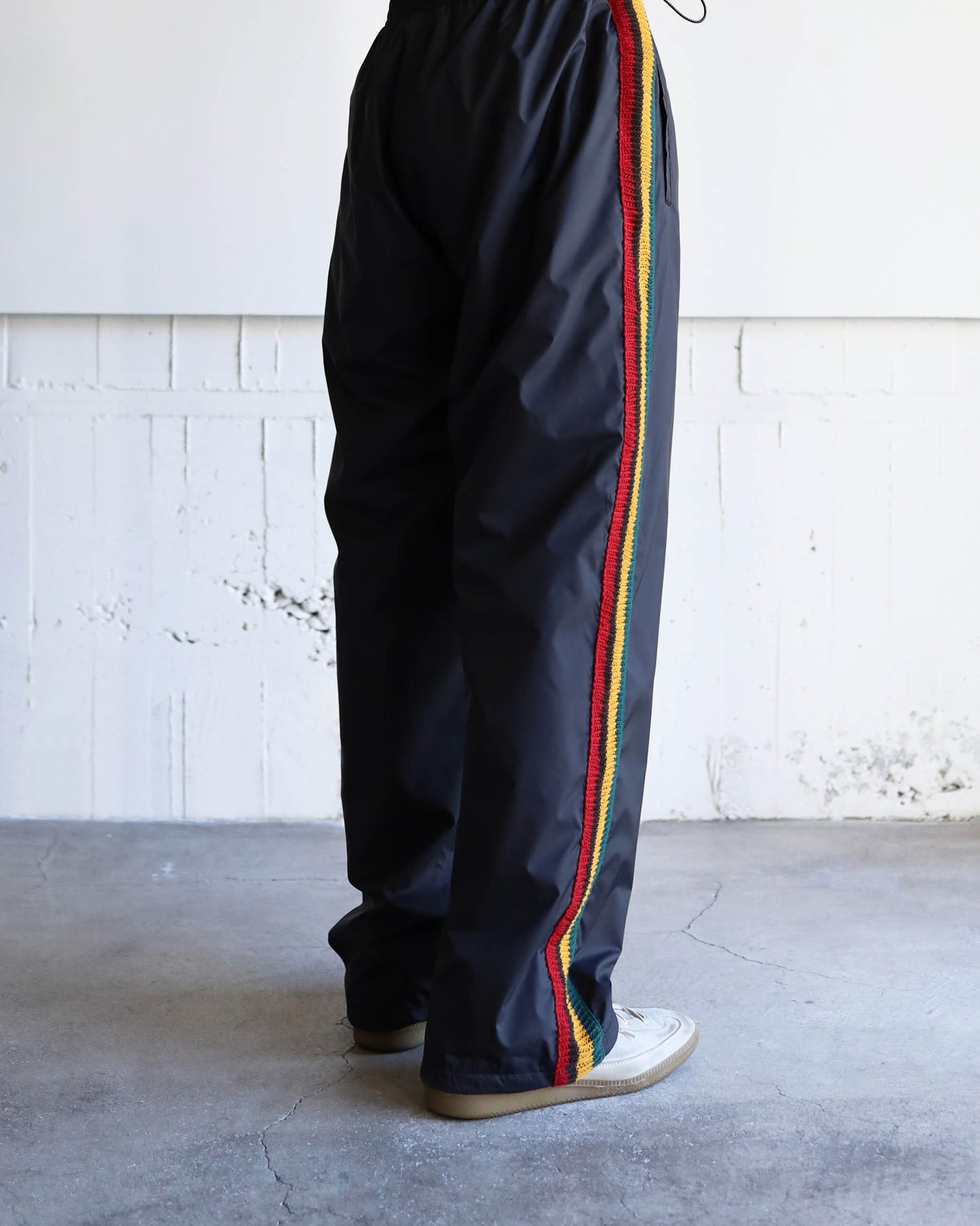 TRACK PANTS POLYESTER "BLACK"