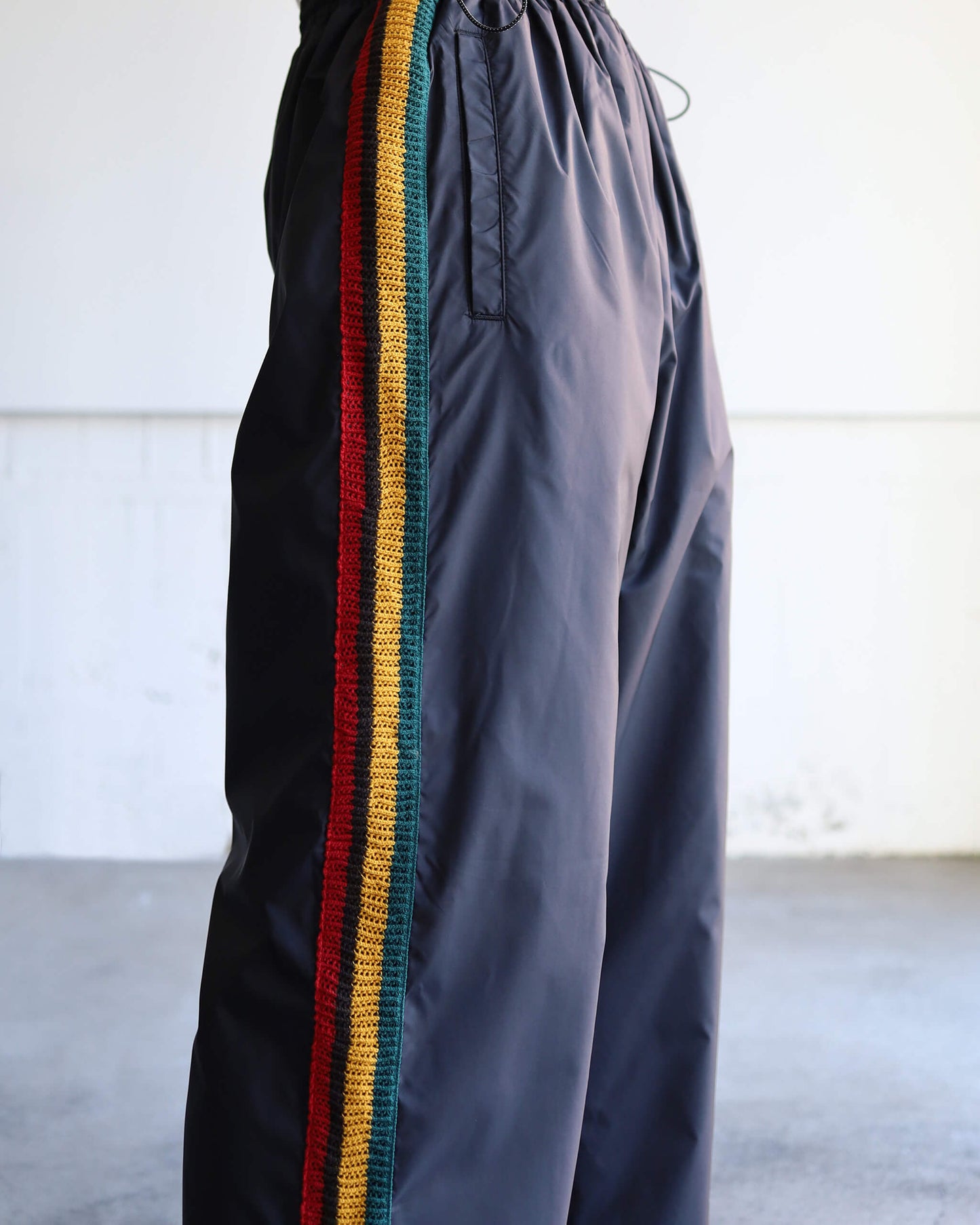 TRACK PANTS POLYESTER "BLACK"