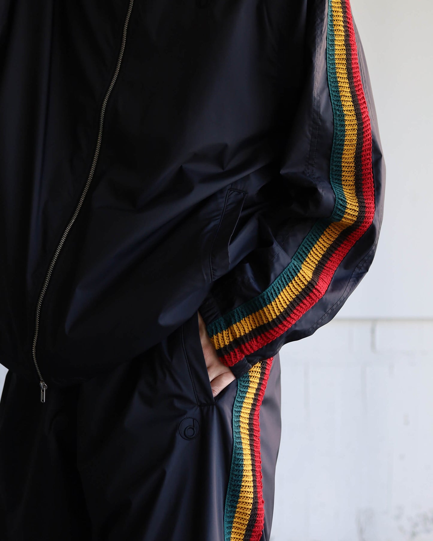 TRACK JACKET POLYESTER "BLACK"