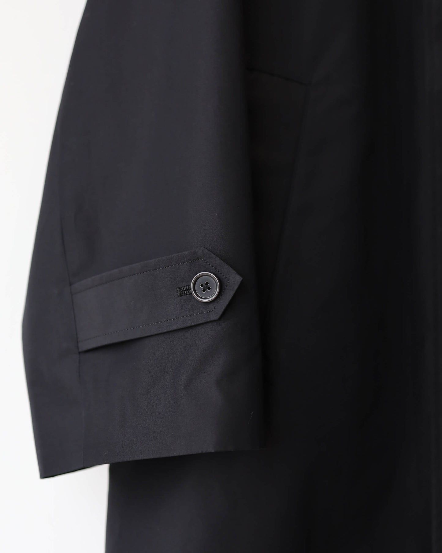 WALKABOUT COAT EGYPTIAN COTTON × RECYCLE POLYESTER WEATHER-CLOTH "BLACK"