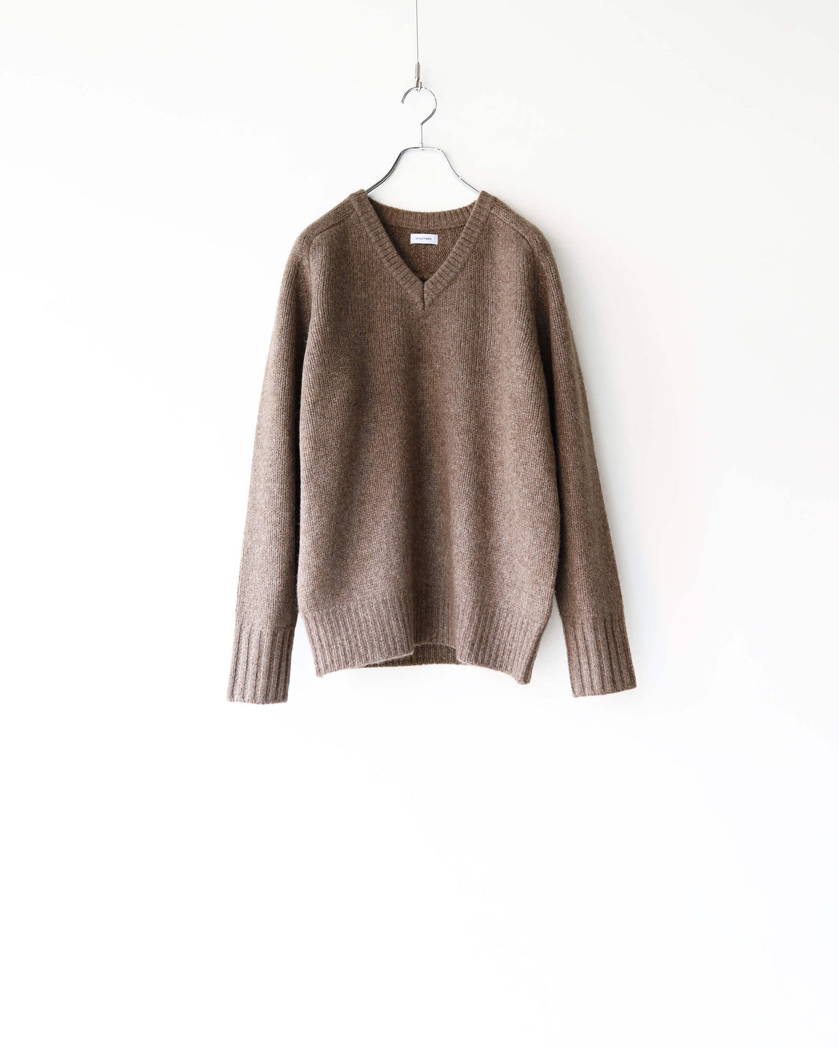 Innocent YAK Shetland sweater-V "Mocha"