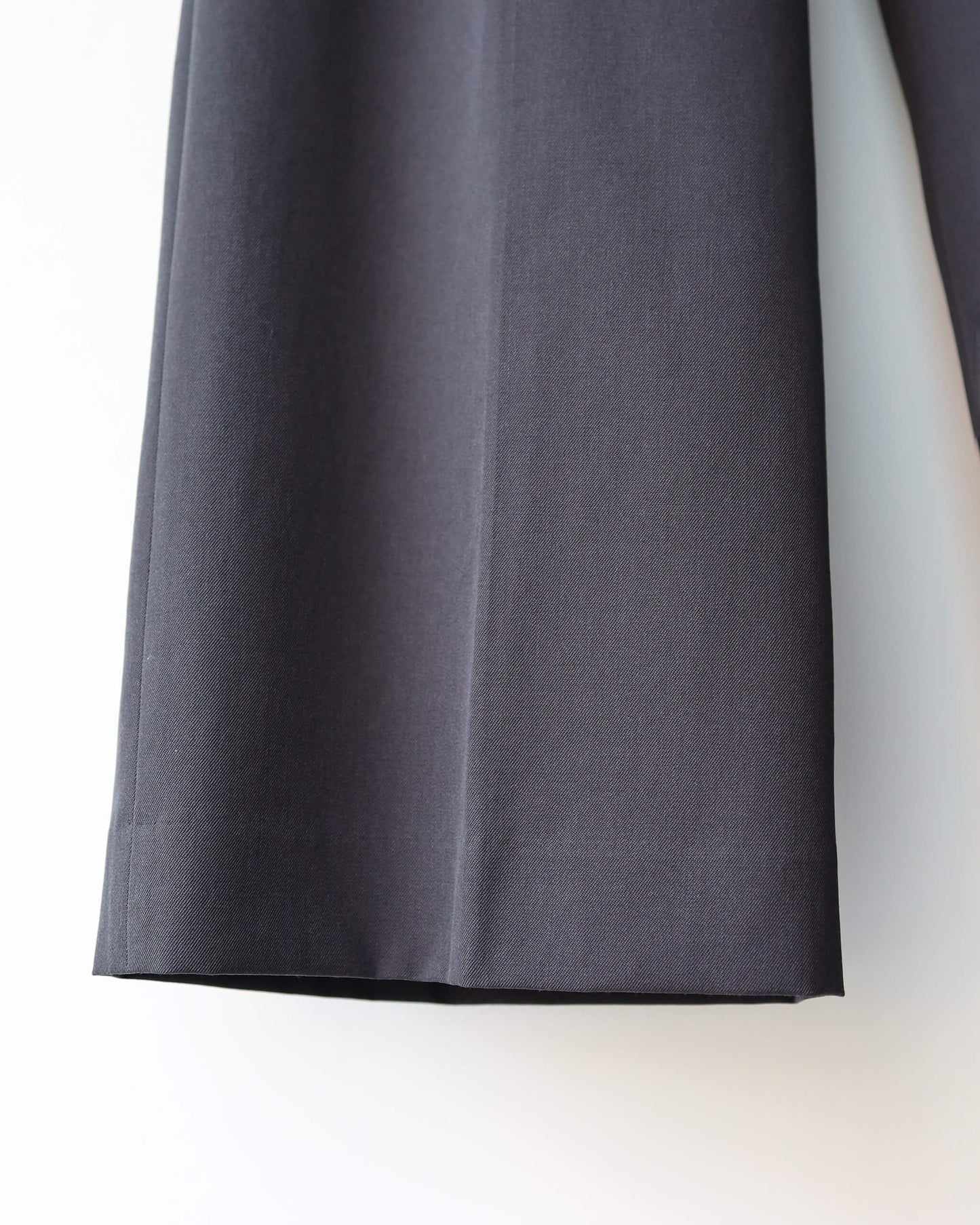 SINGLE TUCK WIDE TROUSER "Charcoal"