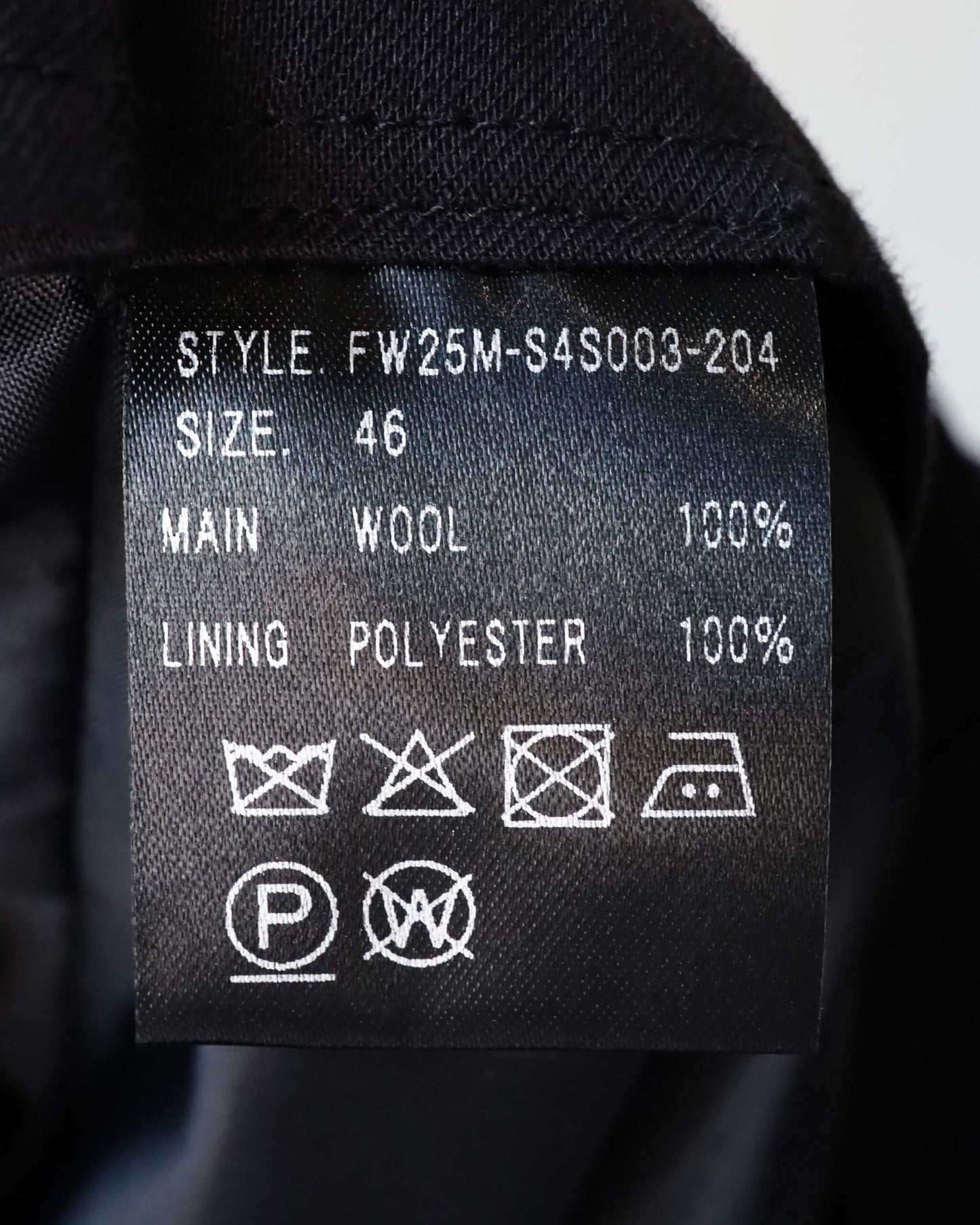 SINGLE TUCK WIDE TROUSER "Charcoal"