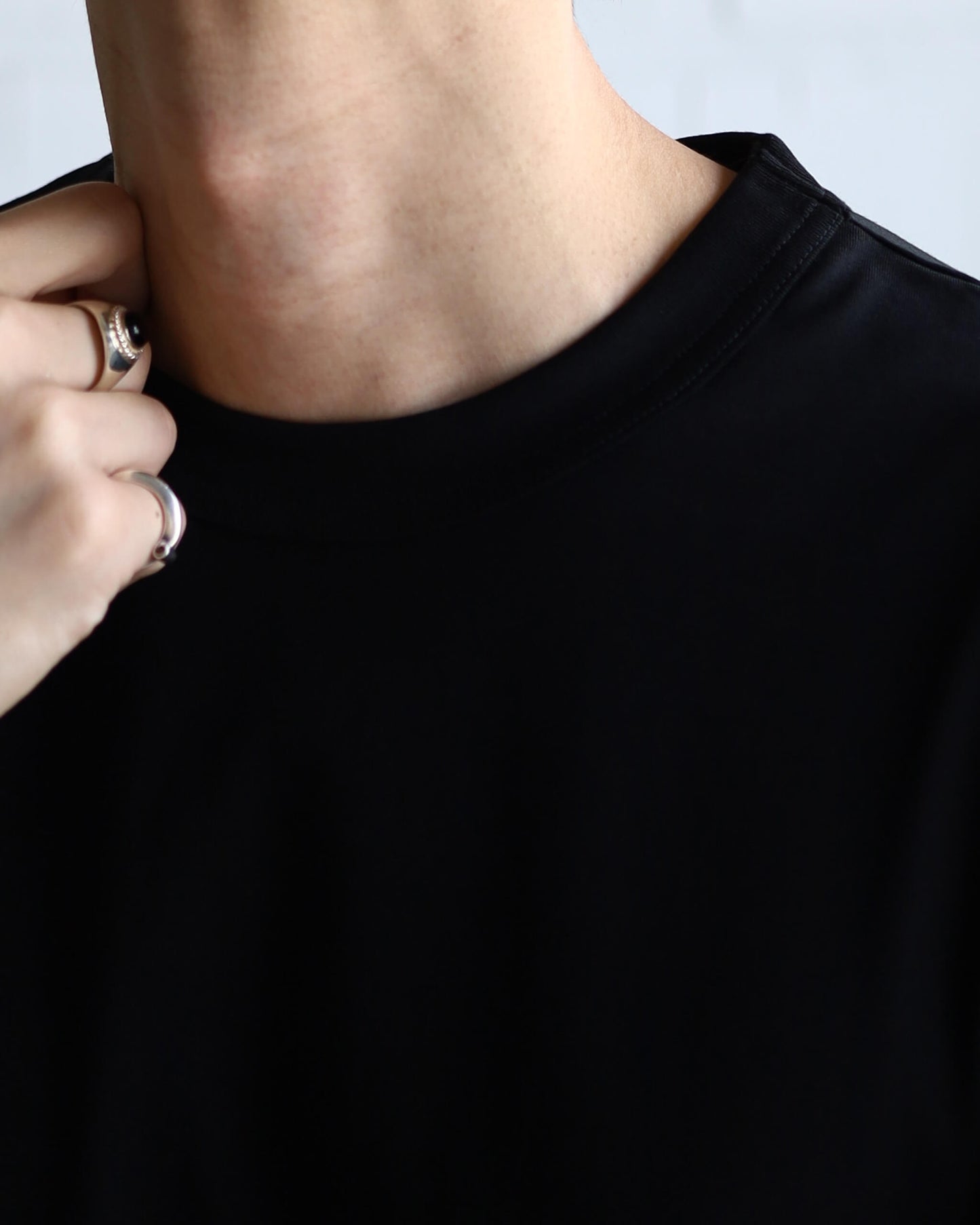 COMFORT FIT Tee GIZA 80/3 KNIT "BLACK"