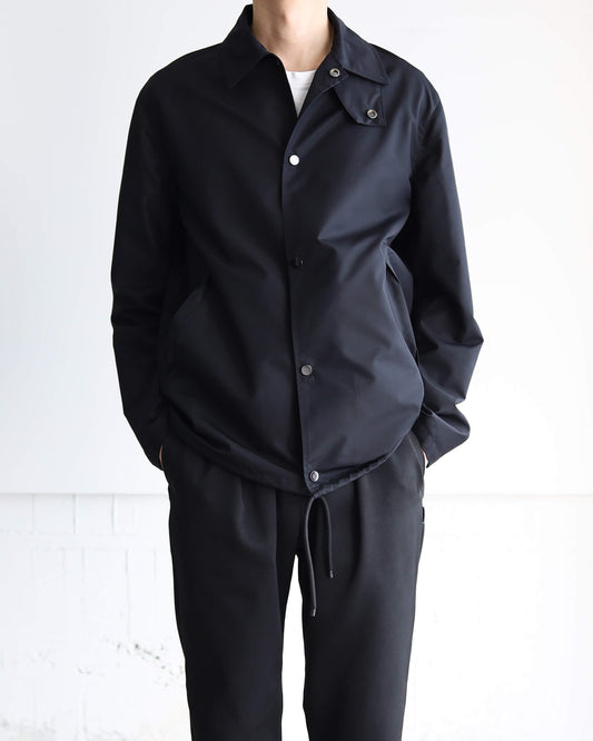 COACH JACKET II EGYPTIAN COTTON × RECYCLE POLYESTER WEATHER-CLOTH "BLACK"