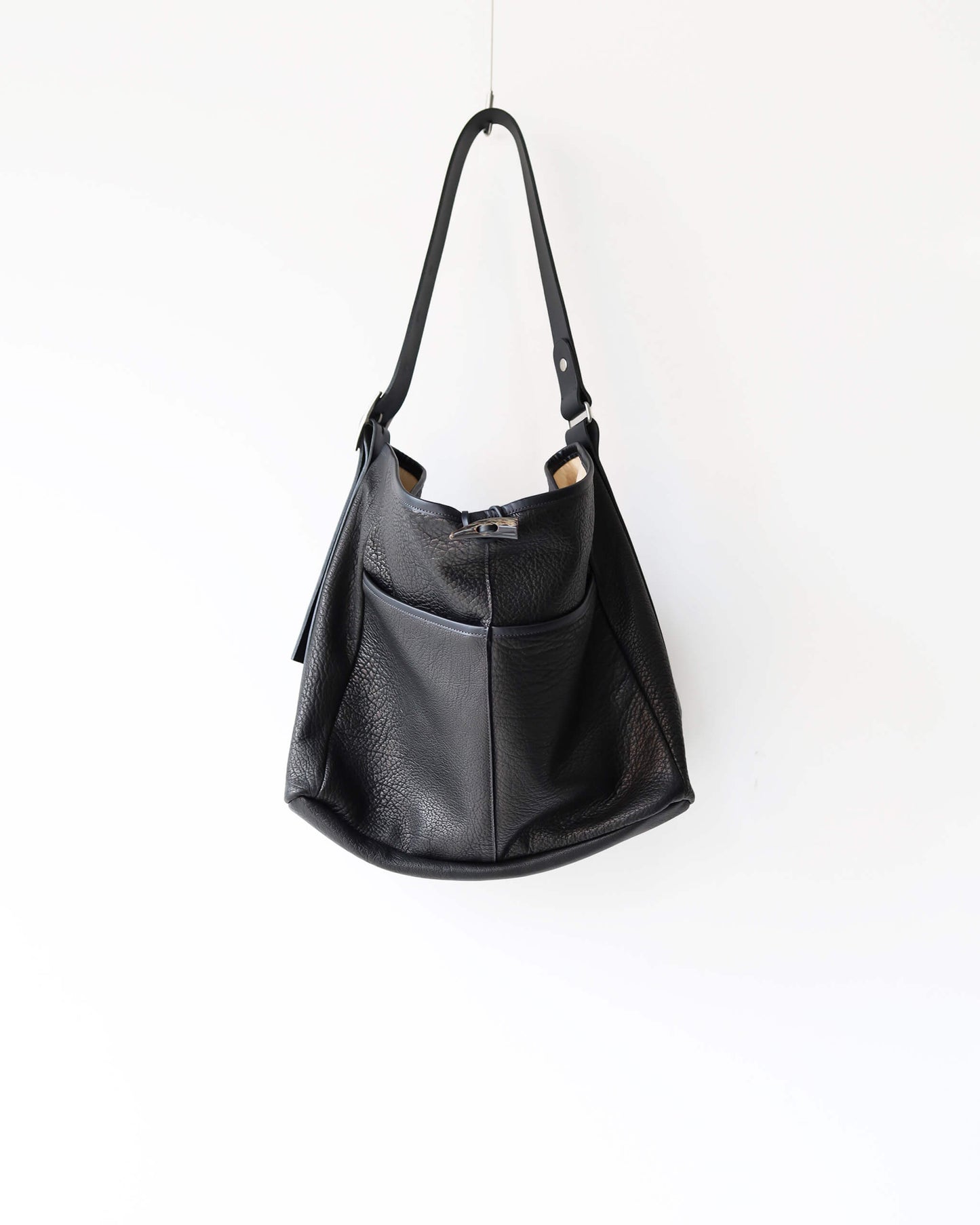 2 Pockets Tote Bag "Black"