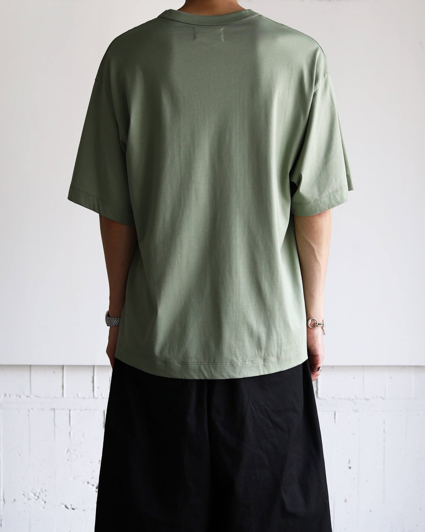COMFORT FIT Tee GIZA 80/3 KNIT "SAGE"
