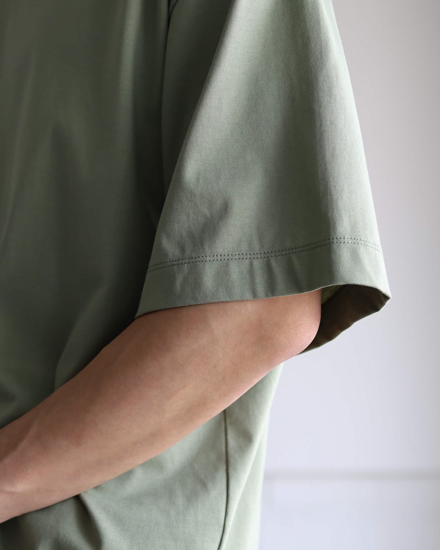 COMFORT FIT Tee GIZA 80/3 KNIT "SAGE"