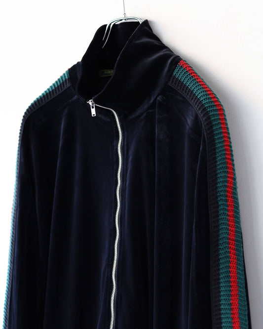 TRACK JACKET VELOURS "BLACK"