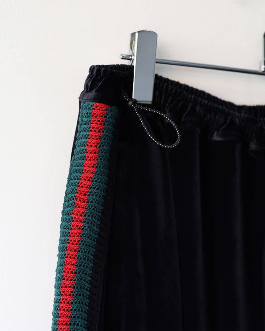 TRACK PANTS VELOURS "BLACK"