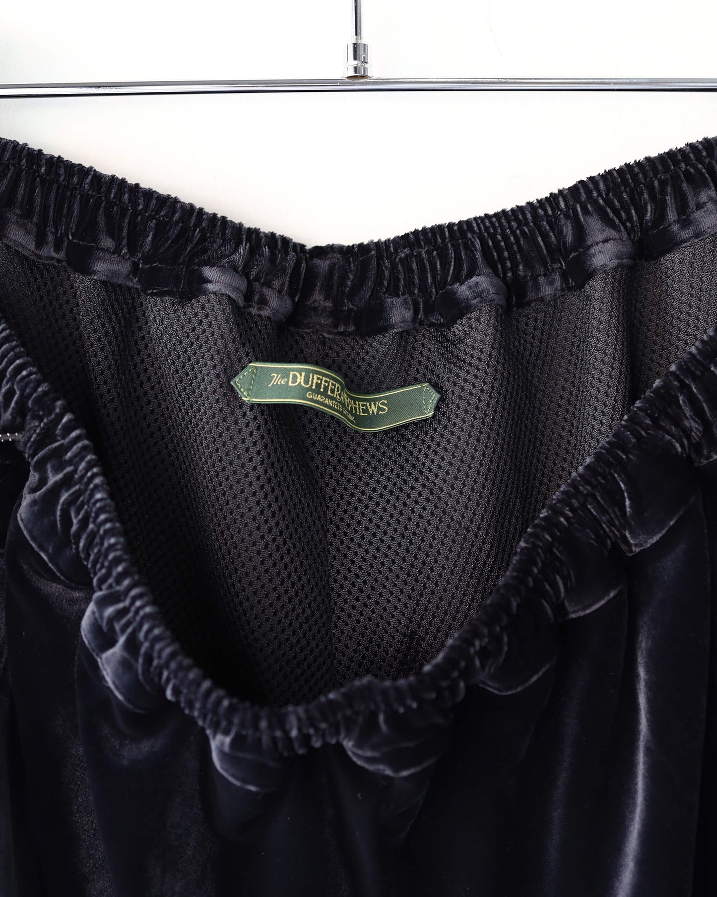 TRACK PANTS VELOURS "BLACK"