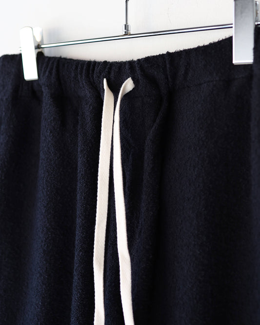 Twilight ♨ towel cloth wide short pants "black"