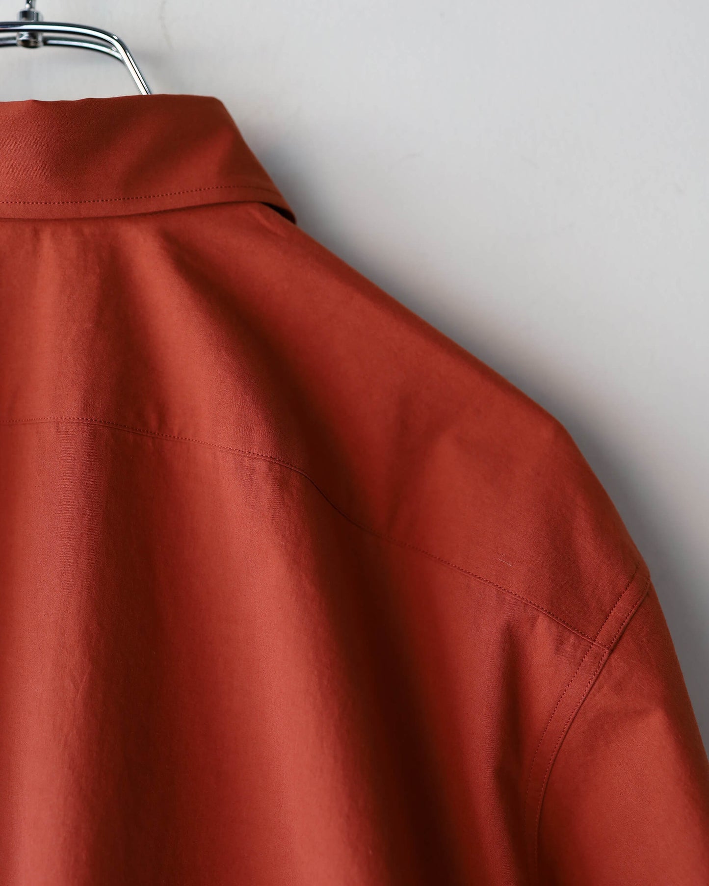 BOX SHIRT "BRICK RED"