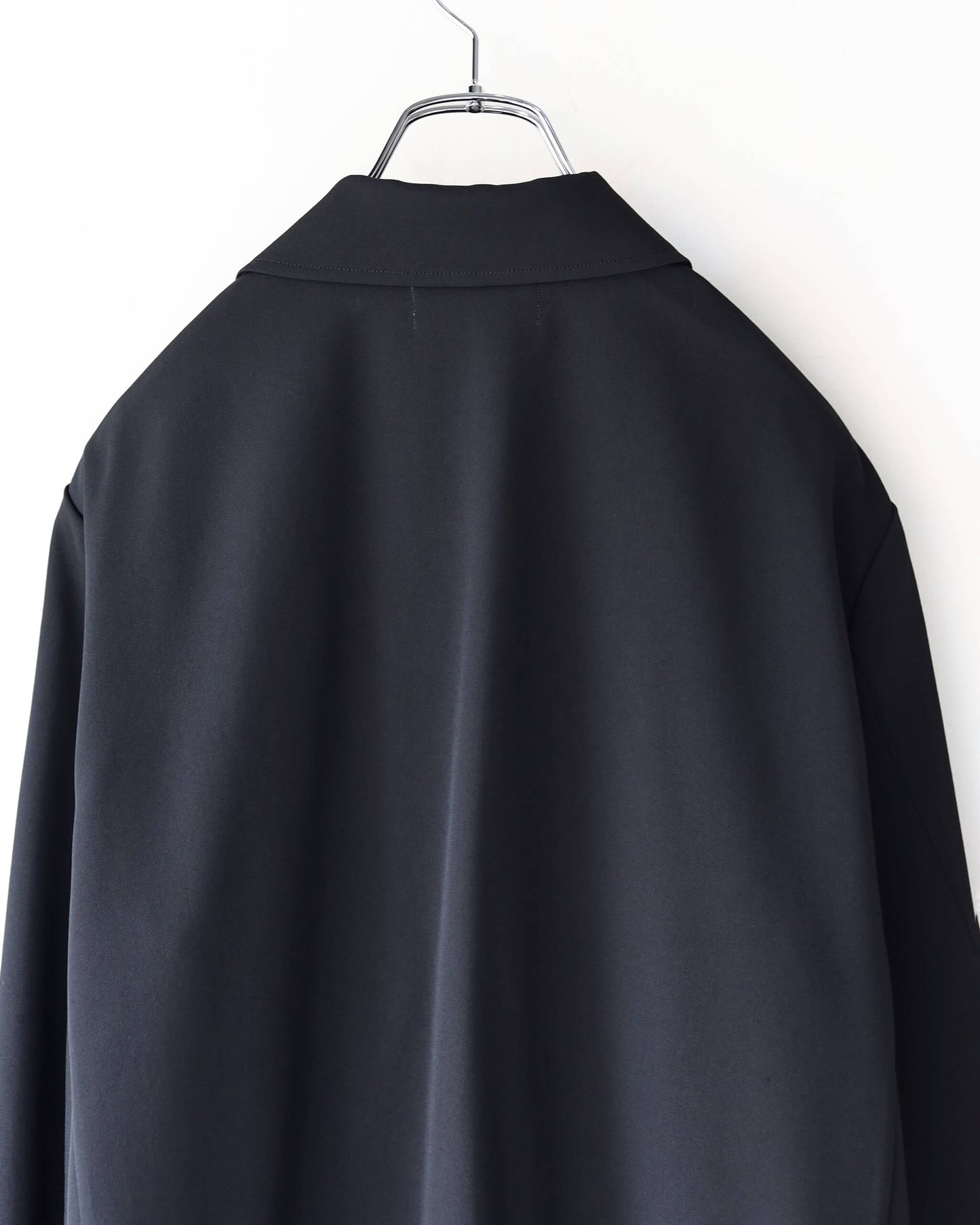 W.B JACKET 2/60 WASHER WOOL GABARDINE "BLACK"