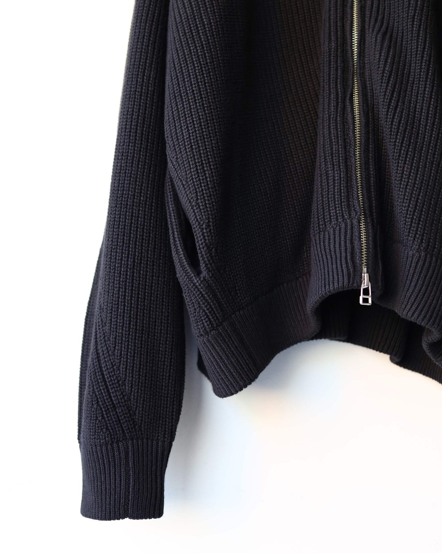 KNIT BLOUSON "BLACK"