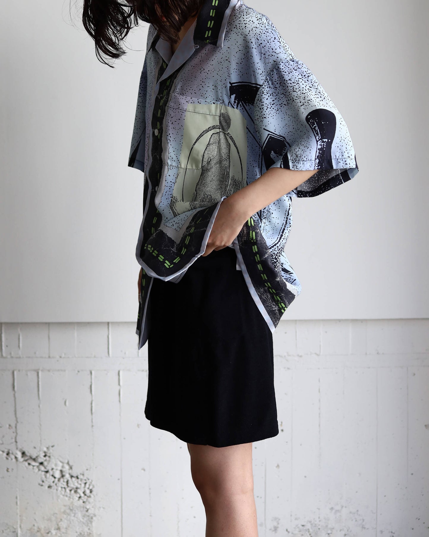 CODE SUMMER SHIRT "SAX"