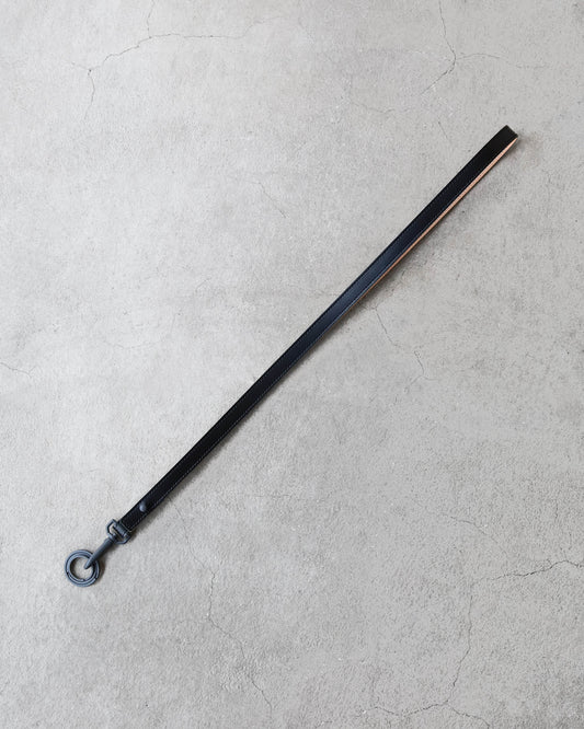 LEATHER NECK STRAP "BLACK x GREEN"