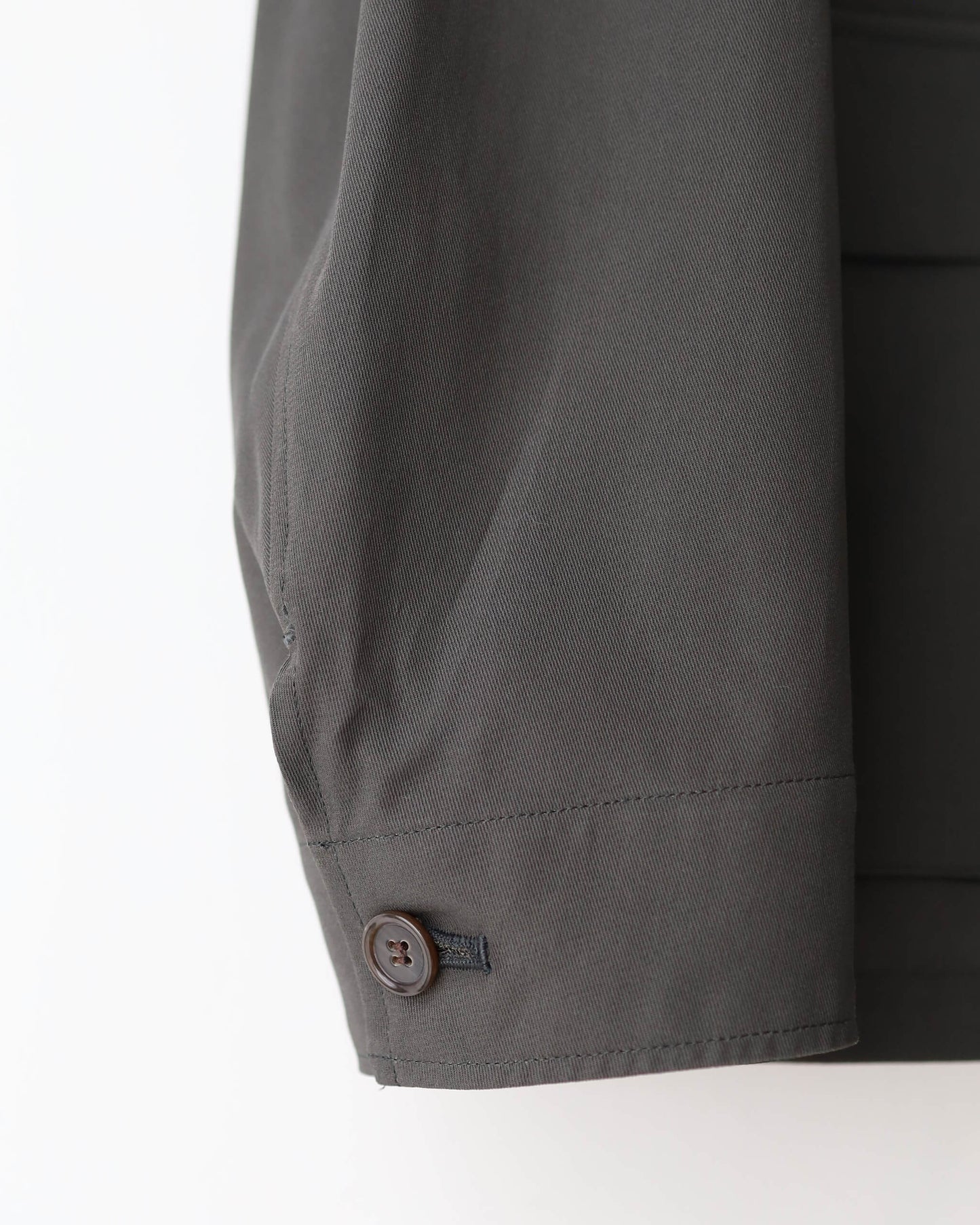 4POCKETS JACKET ORGANIC COTTON VOILE YARN TWILL "DARK OLIVE"