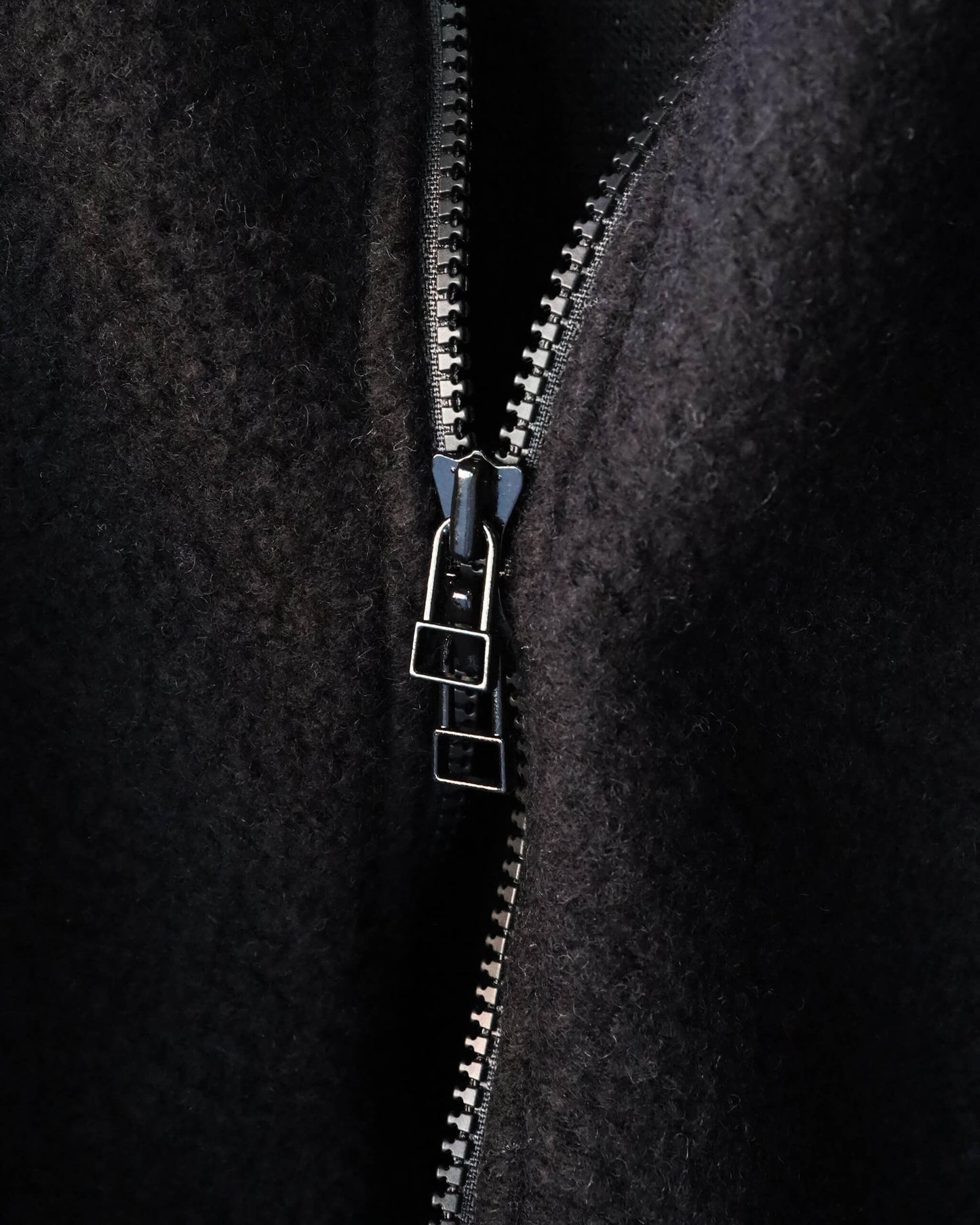 FLEECE BLOUSON "BLACK"