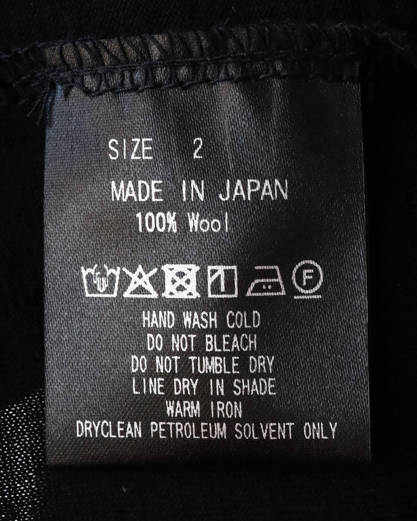 REGULAR FIT Tee SUPER 160s WASHABLE KNIT "BLACK"